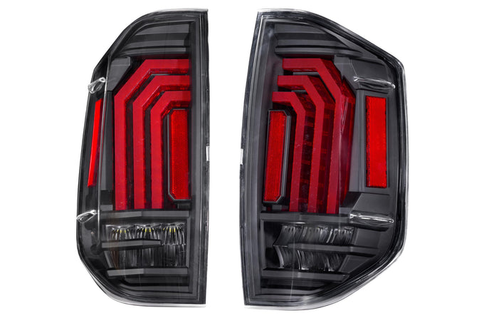Pair / Black XB LED Tail Lights <br> 14-21 Toyota Tundra