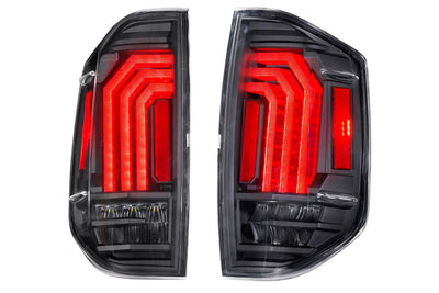 Pair / Black XB LED Tail Lights <br> 14-21 Toyota Tundra