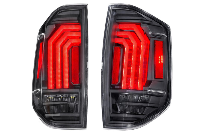 Pair / Black XB LED Tail Lights <br> 14-21 Toyota Tundra
