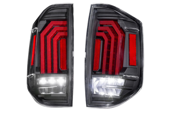 Pair / Black XB LED Tail Lights <br> 14-21 Toyota Tundra