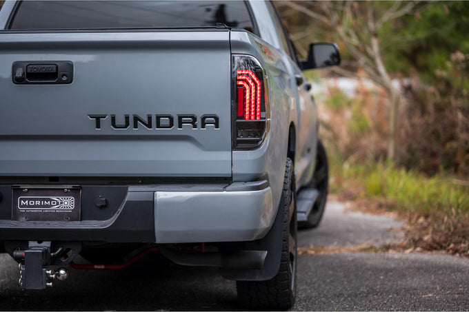 Pair / Black XB LED Tail Lights <br> 14-21 Toyota Tundra