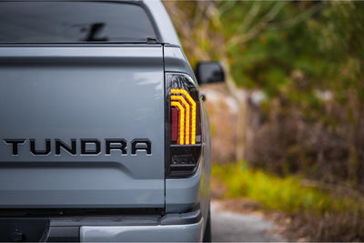 Pair / Black XB LED Tail Lights <br> 14-21 Toyota Tundra