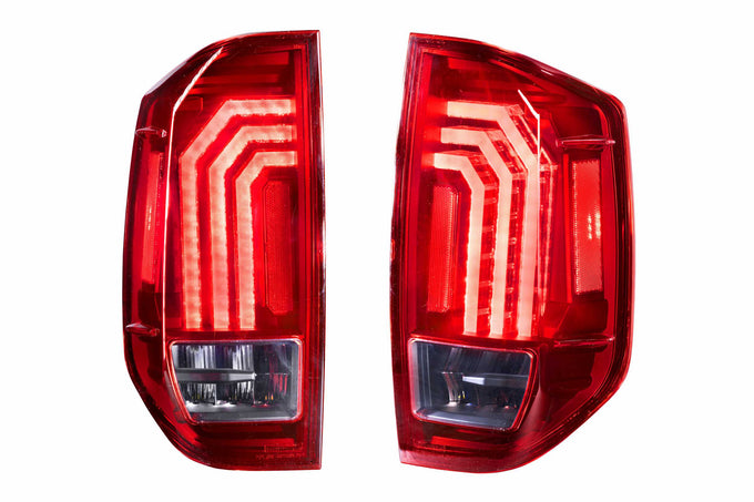 Pair / Red XB LED Tail Lights <br> 14-21 Toyota Tundra
