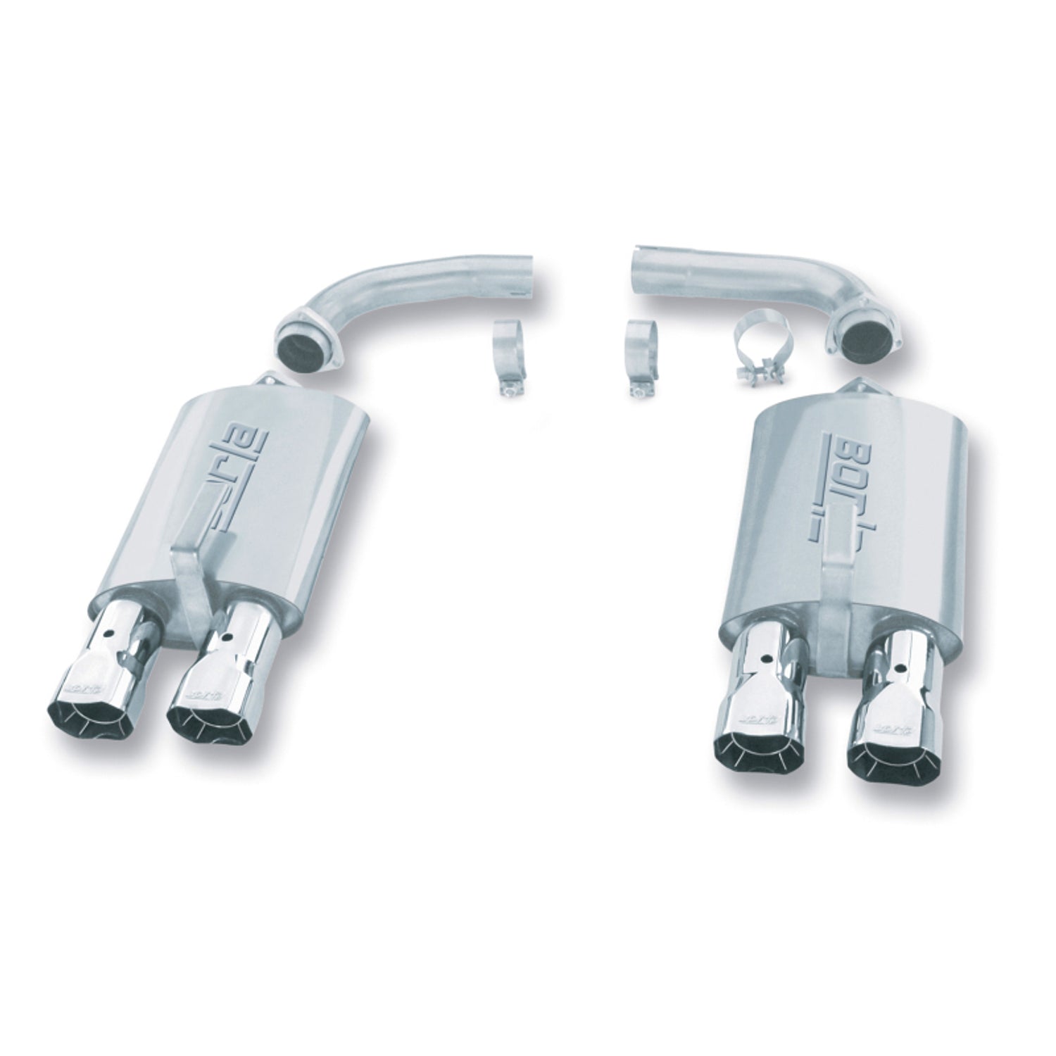 S-Type Axle-Back Exhaust System <br> 84-91 Chevy Corvette 5.7L V8