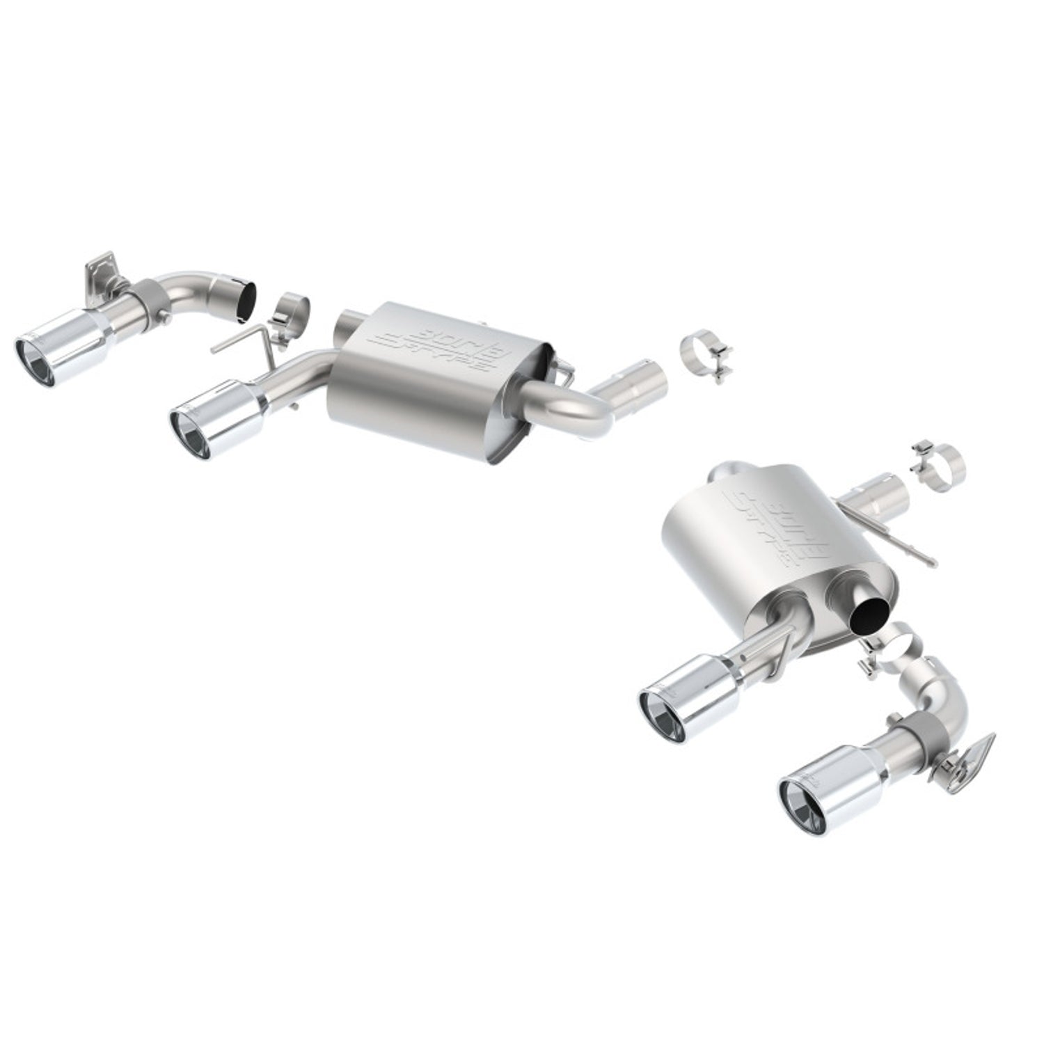 S-Type Axle-Back Exhaust System <br> 16-23 Chevy Camaro SS 6.2L V8