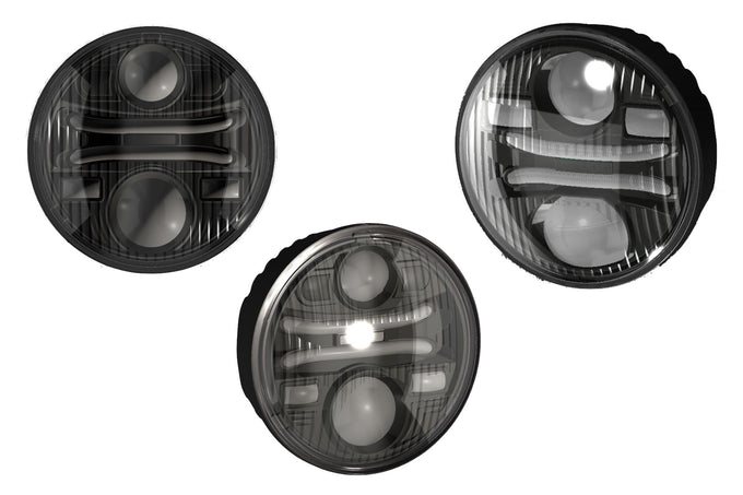 Sealed6 BI-LED Headlight <br>5.75in Round
