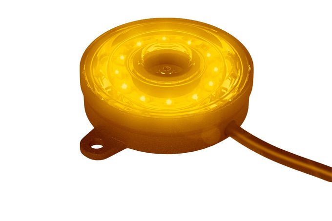 Rock Light: Profile Pixel (Amber) <br> Fit Applications: All 12V (Jeep, Truck, RV, ATV, etc)