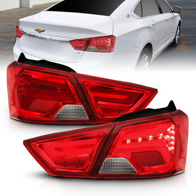Red/Clear LED Taillights <br> 14-18 Chevy Impala