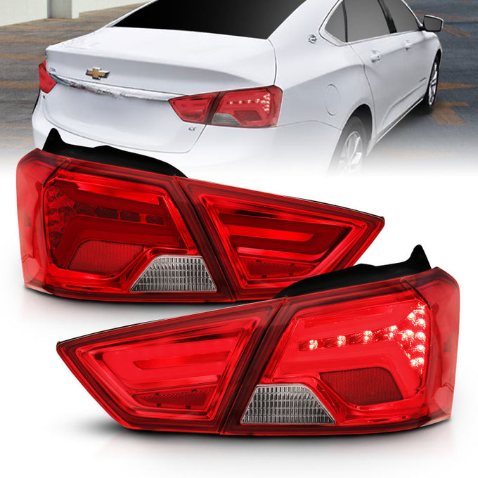 Red/Clear LED Taillights <br> 14-18 Chevy Impala