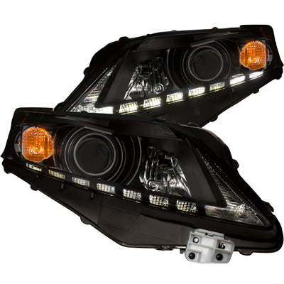 Black U-Bar Projector Headlights <br> 10-12 Lexus Rx350