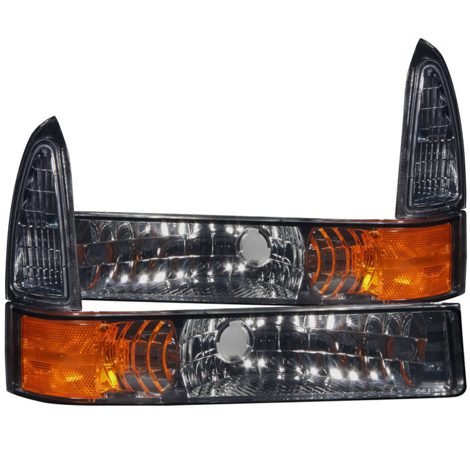 Smoke Parking Lights w/Amber Reflector<br> 00-04 Ford Excursion, 99-04 F-250, F-350, F-450 Super Duty