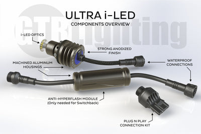 i-LED Ultra Input Sockets <br> Morimoto X-VF Elite,7440 / 7443 / CK / Set