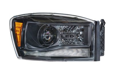 XB Hybrid LED Headlights (Pair/ASM) <br>06-08 Dodge Ram