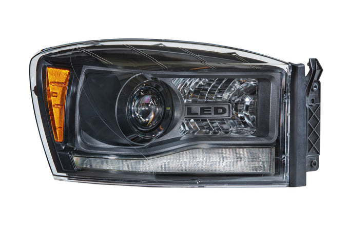 XB Hybrid LED Headlights (Pair/ASM) <br>06-08 Dodge Ram