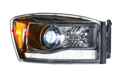XB Hybrid LED Headlights (Pair/ASM) <br>06-08 Dodge Ram