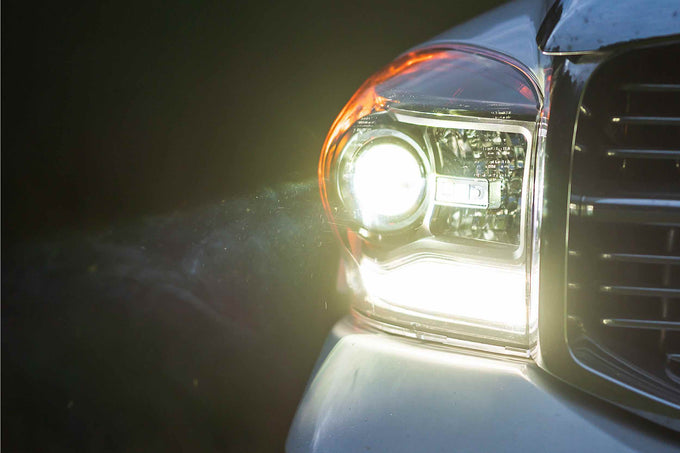 XB Hybrid LED Headlights (Pair/ASM) <br>06-08 Dodge Ram