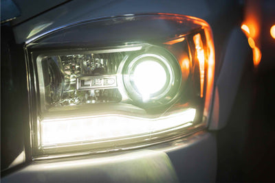 XB Hybrid LED Headlights (Pair/ASM) <br>06-08 Dodge Ram