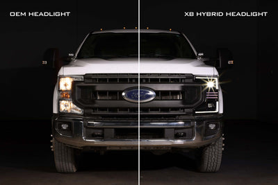XB Hybrid LED Headlights (Pair/ASM) <br>20-22 Ford Super Duty