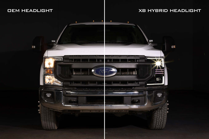 XB Hybrid LED Headlights (Pair/ASM) <br>20-22 Ford Super Duty