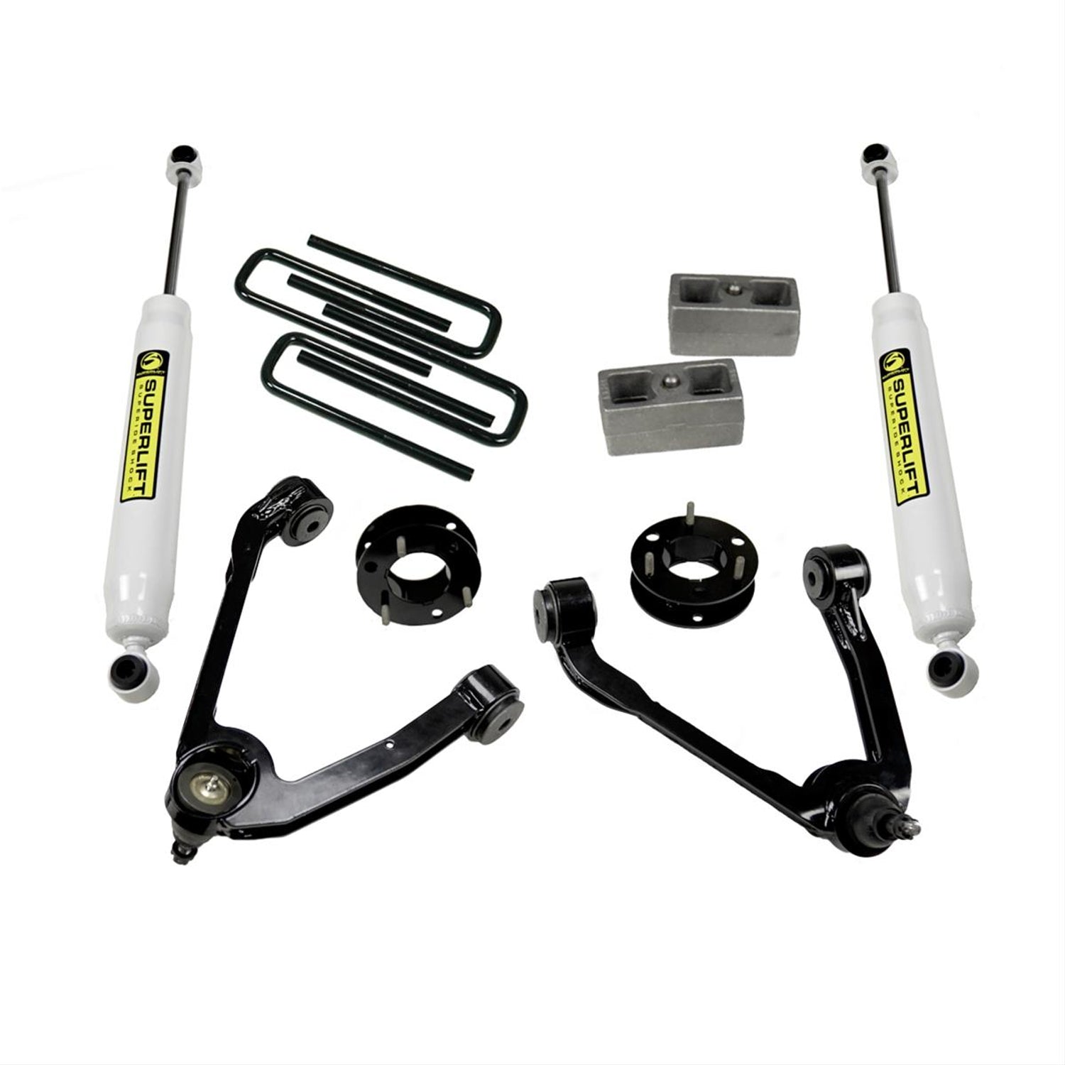 Lift Kit 3.5 in. with Superlift Rear Shocks <br> Fit 07-16 Chevrolet Silverado/GMC Sierra