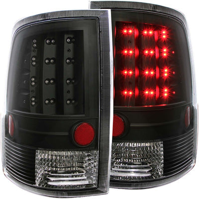 Black LED Taillights <br> 09-15 Dodge Ram 1500