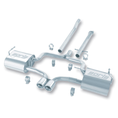 Touring Cat-Back Exhaust System <br> 04-08,14-15 Mini Cooper S 1.6L L4