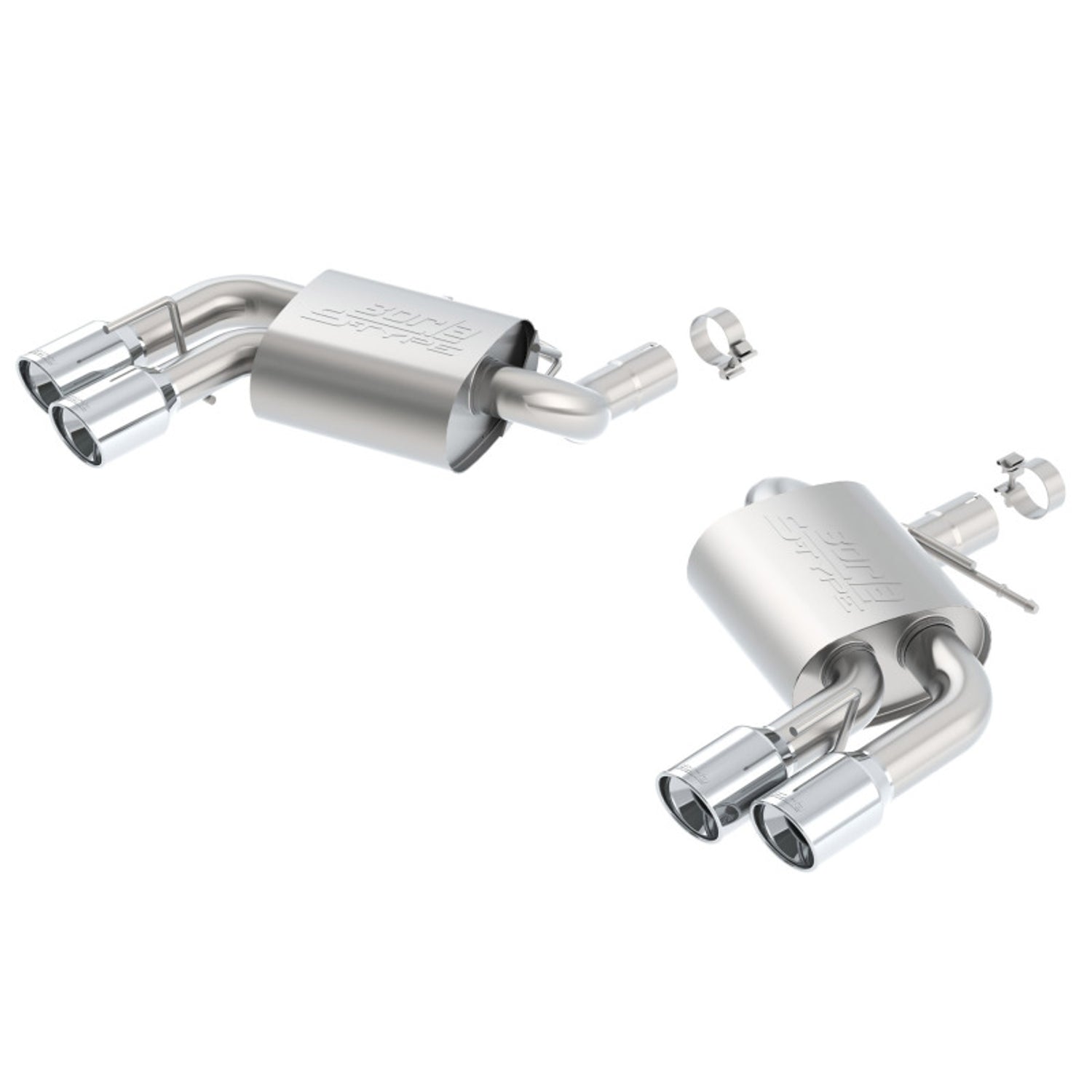 S-Type Axle-Back Exhaust System <br> 16-23 Chevy Camaro SS 6.2L V8