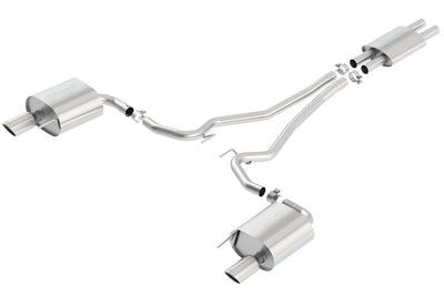 S-Type Cat-Back Exhaust System <br> 15-17 Ford Mustang 3.7L V6 Coupe