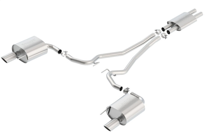 S-Type Cat-Back Exhaust System <br> 15-17 Ford Mustang 3.7L V6 Coupe