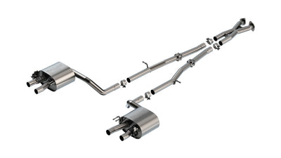 S-Type Cat-Back Exhaust System <br> 22-23 Kia Stinger 3.3L V6