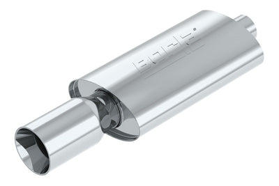 Thumper Boomer Muffler Oval 2.25in. In 4in Tip <br> Universal Fit