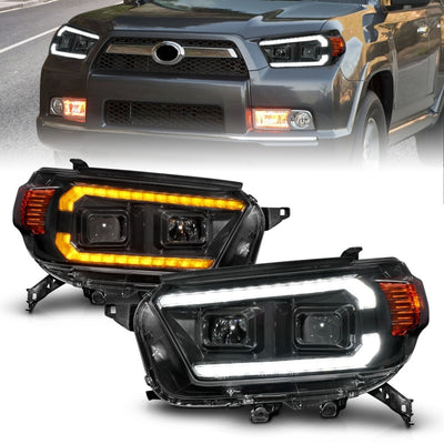 Black Housing Projector Headlights <br> 10-13 Toyota 4Runner