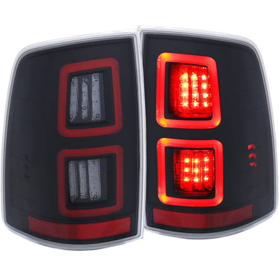 Black LED Taillights <br> 13-17 Dodge Ram 1500/2500/3500