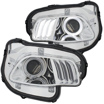 Projector Headlights Black <br> 14-16 Jeep Cherokee