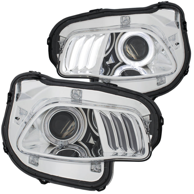 Projector Headlights Black <br> 14-16 Jeep Cherokee