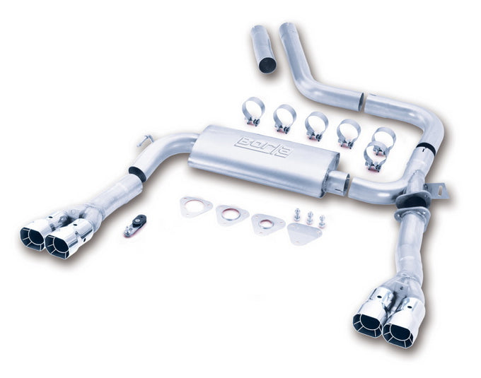 S-Type Cat-Back Exhaust System <br> 98-02 Chevy Camaro/ Pontiac Firebird 5.7L V8