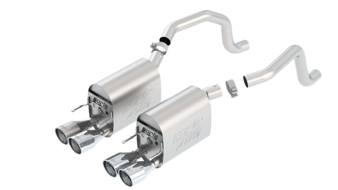 ATAK Axle-Back Exhaust System <br> 09-13 Chevy Corvette Base 6.2L V8