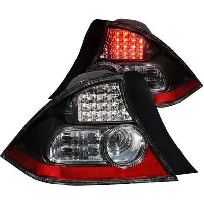 Black LED Taillights <br> 04-05 Honda Civic