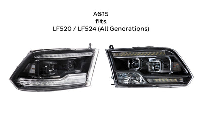 LF501/LF551 (All Gens) Smoked Sidemarkers (Set) <br> 18-24 Ford F-150