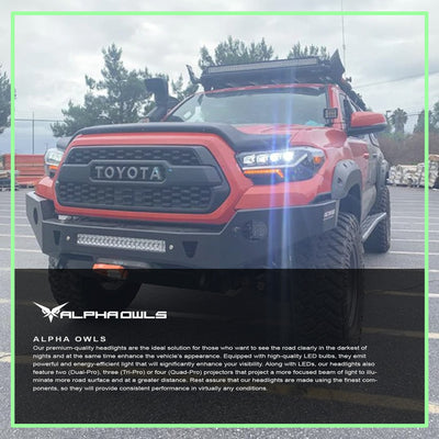 Quad-Pro Series LED Projector Headlights <br> 16-22 Toyota Tacoma