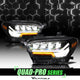 Quad-Pro Series LED Projector Headlights <br> 16-22 Toyota Tacoma