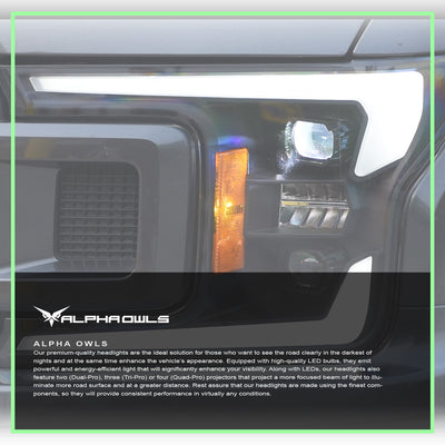 Elite-Pro Series LED Projector Headlights w/Bezel <br> 18-20 Ford F-150