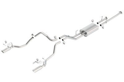 Touring Cat-Back Exhaust System <br> 09-12 Toyota Tundra Crew/Extended/Standard Cab