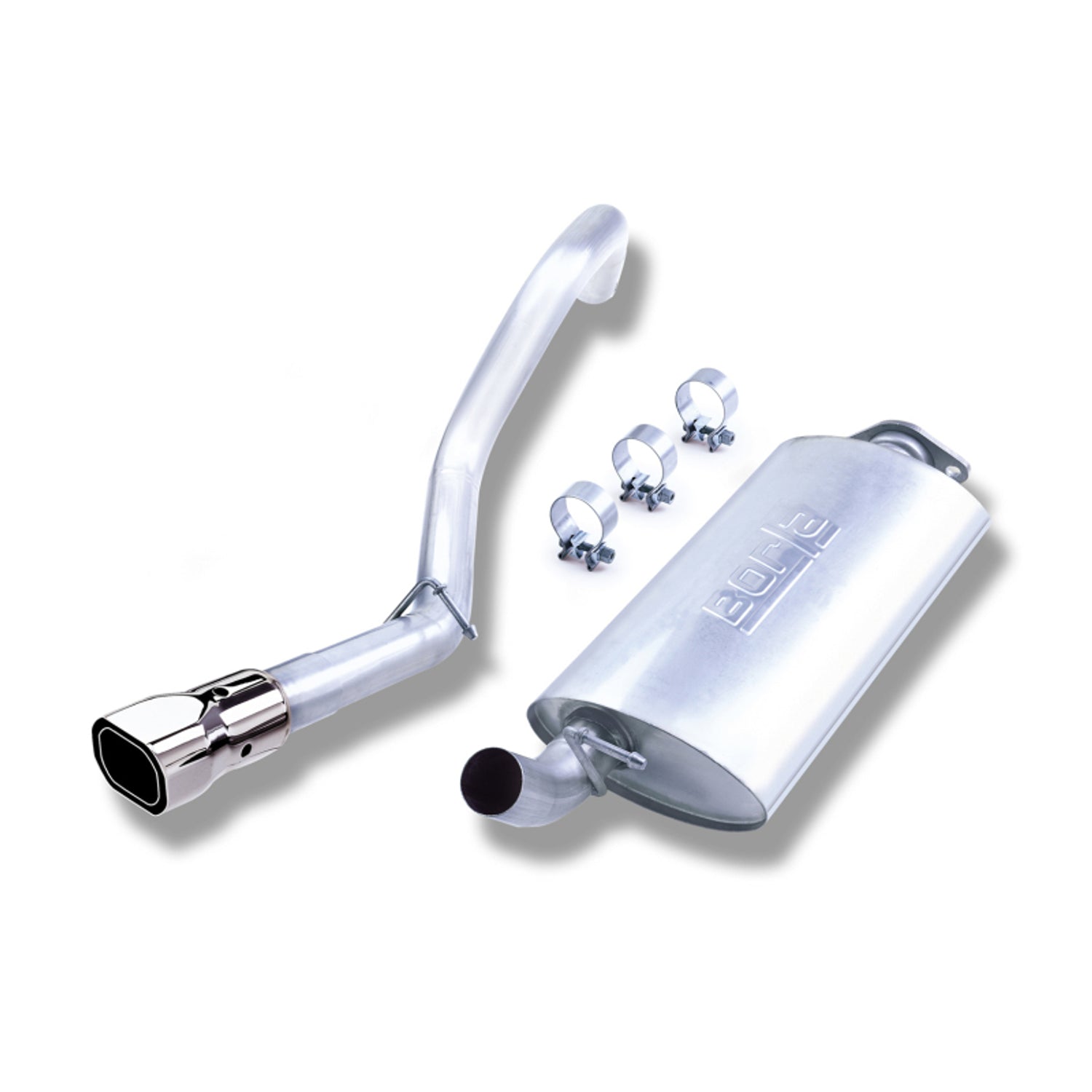 Touring Cat-Back Exhaust System <br> 00-06 Jeep Wrangler TJ 2.5L 4 Cyl./ 4.0L 6 Cyl.