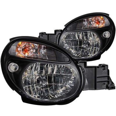 Black Crystal Headlights <br> 02-03 Subaru Impreza