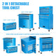 2-in-1 Combination Roller Cabinet <br> w/ Removable Upper Tool Box (Blue)