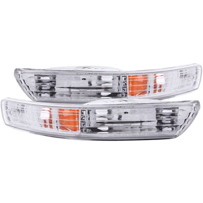 Chrome Parking Lights w/Amber Reflector<br> 98-01 Acura Integra