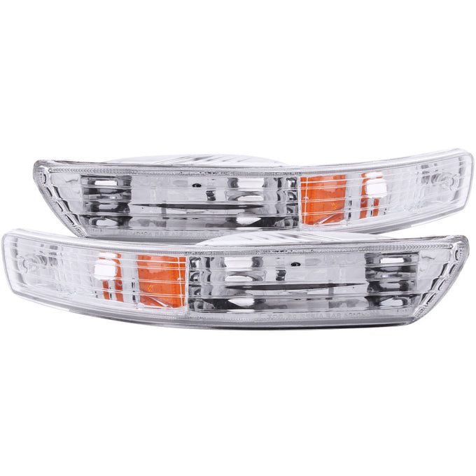 Chrome Parking Lights w/Amber Reflector<br> 98-01 Acura Integra
