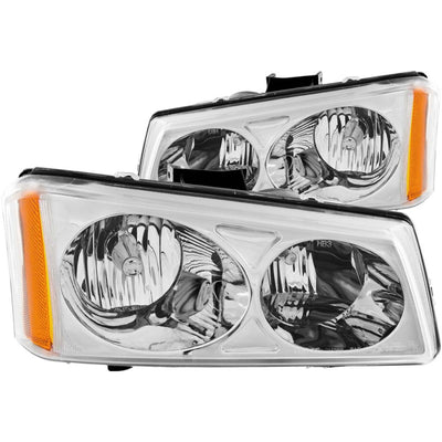 Chrome Crystal Headlights <br> 03-06 Chevy Silverado 1500 2500 3500