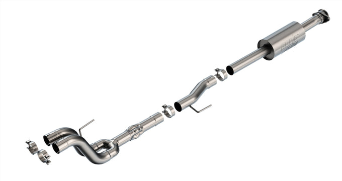 Mid-Pipes With ATAK Mufflers Connection Pipes <br> 21-24 Ford F-150 Tremor/ Black Appearance